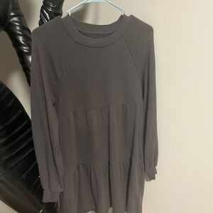 Women's Charcoal Long Sleeve Top